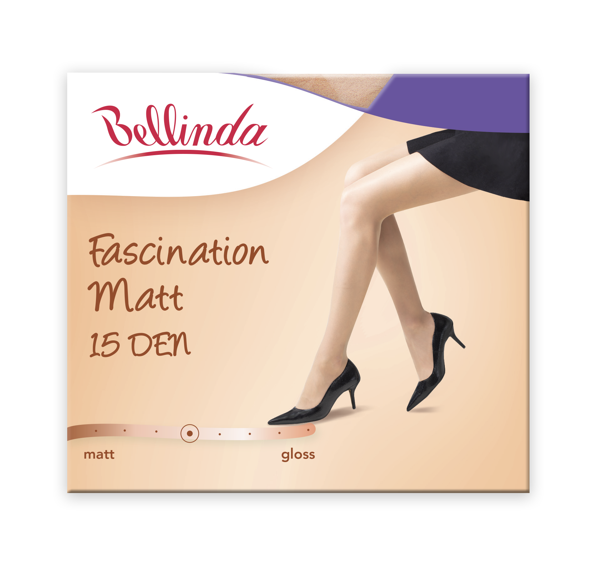 Bellinda FASCINATION MATT 15 DEN - Women's Tights In Matte - Bronze